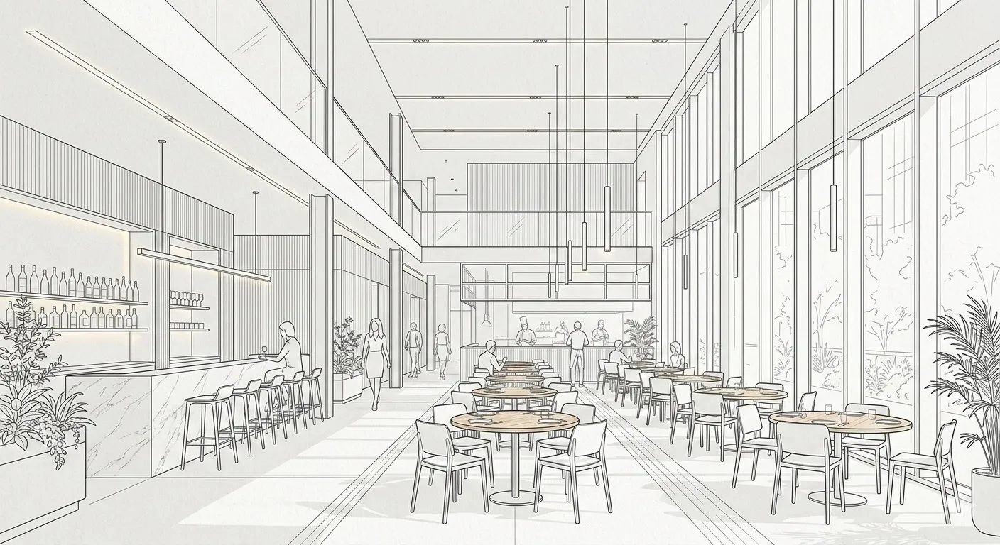 Illustration für Gastronomie