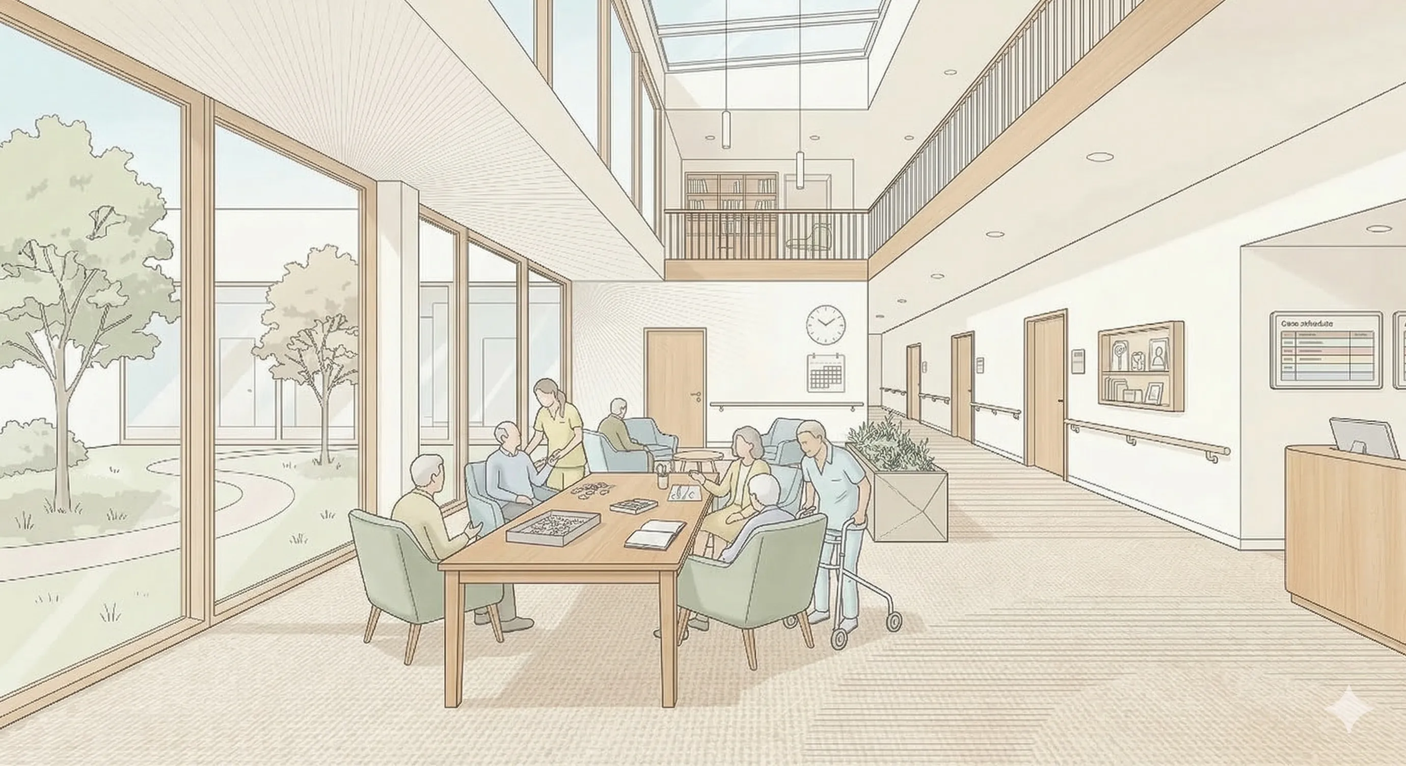 Illustration für Pflege